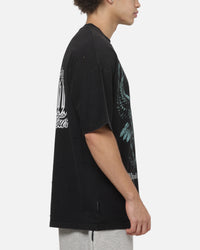 Saint Morta Wings Of Flight Boxy T-Shirt Washed Black