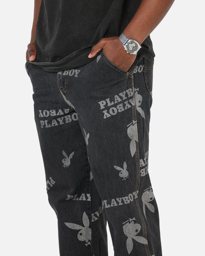 Playboy Mess Denim Jeans Washed Black