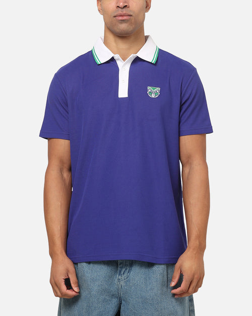 Bleacher Athletic New Zealand Warriors NRL Adult Golf Polo T-Shirt Navy
