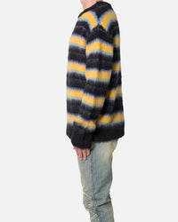 MNML Striped Mohair Sweater Black