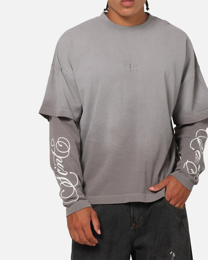 Saint Morta Divine Regiment Long Sleeve T-Shirt White/Grey