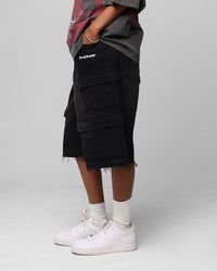 Loiter 3 Quarter Pants Washed Black