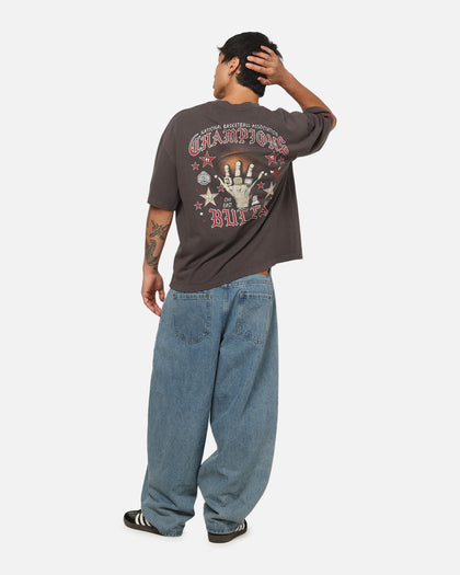 Mitchell & Ness Chicago Bulls Blackletter Champs Box T-Shirt Slate