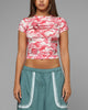 Loiter Women's Hybrid Baby T-Shirt Pink Camo