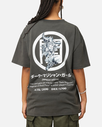 73Studio X Yu-Gi-Oh! Dark Magician Girl Card Heavyweight T-Shirt Black Wash