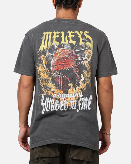 Ripple X Game Of Thrones 'House Of The Dragon' Meleys T-Shirt Washed Black