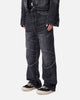MNML Panelled Moto Denim Jeans Washed Black