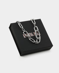 Raising Hell Women's Thick Link Chain Iced White Gold
