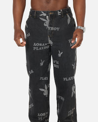 Playboy Mess Denim Jeans Washed Black