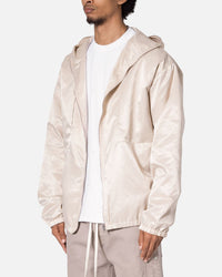 MNML Full Zip Paneled Fight Jacket Stone