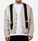 MNML Striped Mohair Cardigan Sweater Tan