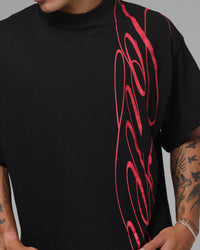 Loiter Script T-Shirt Black
