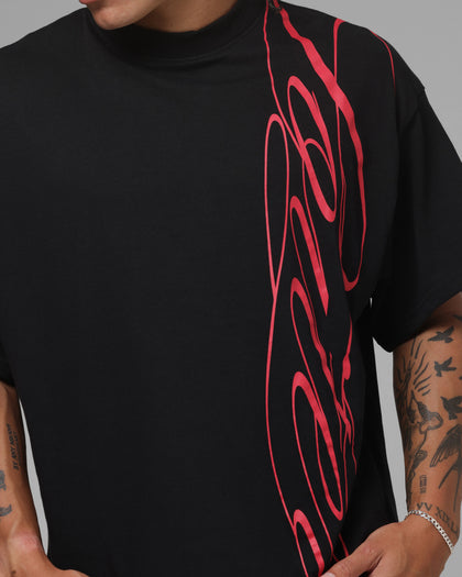 Loiter Script T-Shirt Black