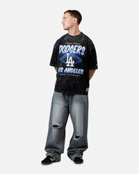 New Era Los Angeles Dodgers Boxy Essentials T-Shirt Washed Black