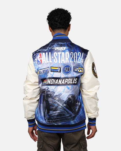 Pro Standard NBA All Star Game 2024 Satin Jacket Eggshell/Midnight Navy