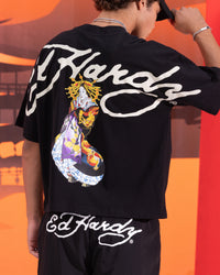 Ed Hardy Geisha T-Shirt Black