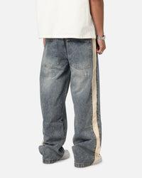 Saint Morta Amplus Sidewinder Jeans Dirty Denim/Off White