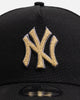 New Era New York Yankees 'Canvas Chainstitch Project X' 9FORTY A-Frame Snapback Black/Gold