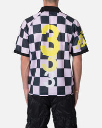 MNML Checkered Polo Shirt Pink