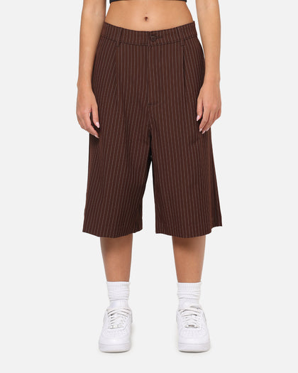 Carre Heritage Pleated Shorts Brown