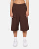 Carre Heritage Pleated Shorts Brown