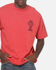 Saint Morta Requiem Boxy T-Shirt Vintage Washed Red