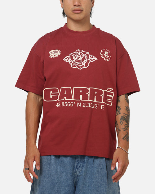 Carre Coordinates T-Shirt Maroon