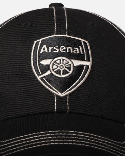 47 Brand Arsenal FC 'Contrast Stitch' 47 Clean Up Strapback Black/Bone