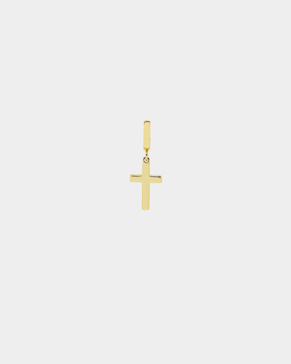 Saint Morta Mini Cross Earring Gold