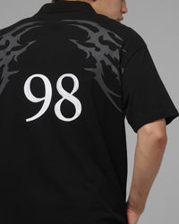Loiter Cyber Polo T-Shirt Black