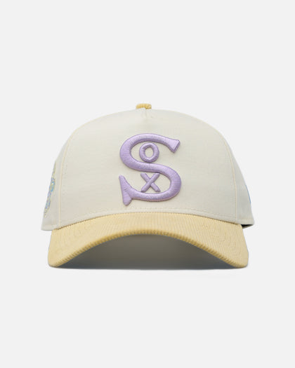 New Era Chicago White Sox 'Easter Corduroy' 9FORTY A-Frame Snapback White/Yellow