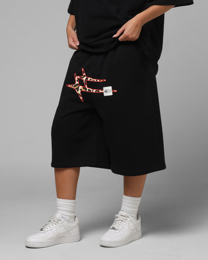 Loiter Hybrid Premium Shorts Black/Leopard