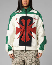 Loiter Club Classic Track Jacket White/Green
