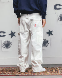 Carre Baggy Carpenter Jeans Off White
