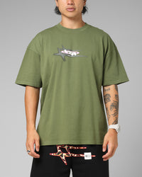 Loiter Shadowmark T-Shirt Olive Green
