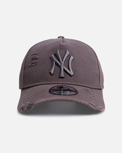 New Era New York Yankees 'Canvas Graphite Grey' 9FORTY A-Frame Snapback Washed Graphite