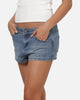 Ed Hardy Women's Butterfly Denim Shorts Indigo