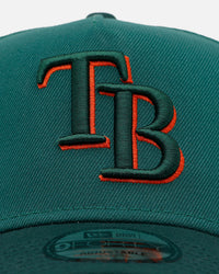 New Era Tampa Bay Rays 'Citrus 2.0' 9FORTY A-Frame Snapback Dark Green/Orange