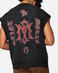 Saint Morta Hardcore Cut Off T-Shirt Sunfade Grey