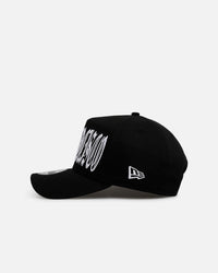 New Era San Francisco 49ers 'Oversized Gothic Script Crown' 9FORTY A-Frame Snapback Black/White