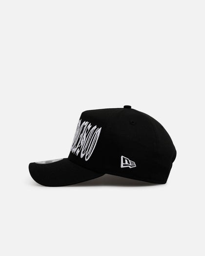 New Era San Francisco 49ers 'Oversized Gothic Script Crown' 9FORTY A-Frame Snapback Black/White