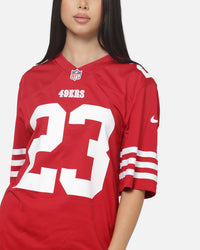 Nike San Francisco 49ers Christian McCaffrey #23 Home Game NFL Jersey Gym Red