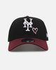 New Era New York Mets 'Burgundy Hearts' 9FORTY A-Frame Snapback Black/Maroon