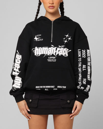 Loiter Rave Zip Hoodie Black