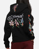 Ed Hardy Women's Floral Zip Hoodie Black