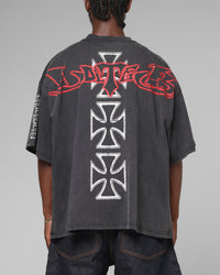 Loiter Hardcore Premium T-Shirt Washed Black