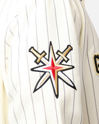 Pro Standard Vegas Golden Knights Pinstripe Hoodie Eggshell/Yellow