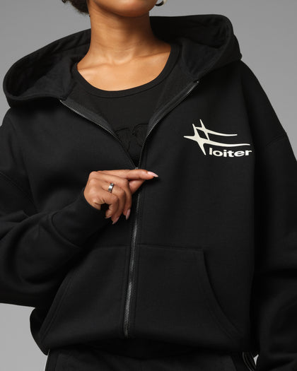 Loiter Ultra Hybrid Zip Hoodie Black/Camo