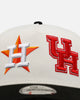 New Era Houston Astros 'MLB & NCAA Dual Logo' 9FORTY A-Frame Snapback Chrome