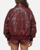 Ed Hardy Studded Bomber Jacket Red